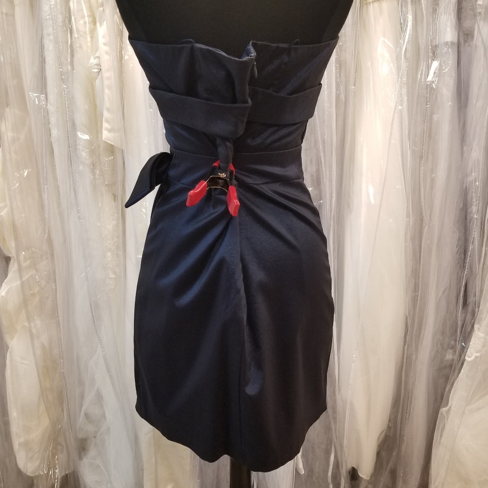 Navy Blue Mini Dress - Picture 3 of 4